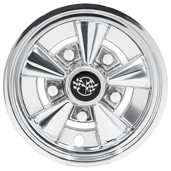 BuggiesUnlimited.com; Rally Classic Chrome Wheel Cover - 10 Inch