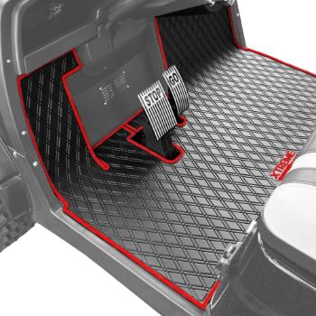 BuggiesUnlimited.com; Xtreme Floor Mats for ICON & Advanced EV - Black/ Red