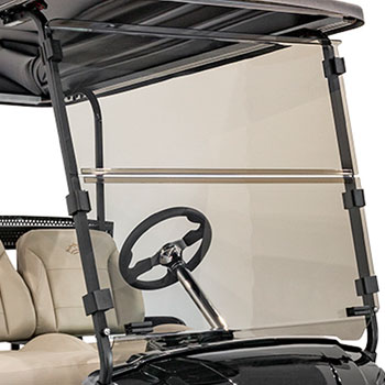 BuggiesUnlimited.com; 2014-Up EZGO Freedom TXT/ Valor - Buggies Unlimited Clear Folding Windshield
