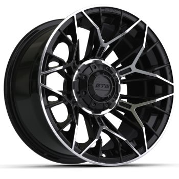BuggiesUnlimited.com; GTW Stellar Black & Machined Wheel - 14 Inch