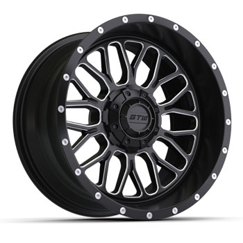 BuggiesUnlimited.com; GTW Helix Black & Machined Wheel - 14 Inch