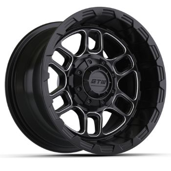 BuggiesUnlimited.com; GTW Titan Black & Machined Wheel - 14 Inch