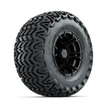 BuggiesUnlimited.com; GTW Spyder Matte Black 10 in Wheels with 20x10-10 Predator All Terrain Tires – Set of 4