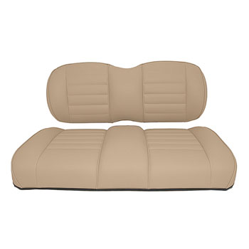 BuggiesUnlimited.com; 1994-Up EZGO TXT - Red Dot Premium OEM Style Light Beige Front Seat Replacement