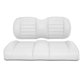 BuggiesUnlimited.com; 1994-Up EZGO TXT - Red Dot Premium OEM Style White Front Seat Replacement