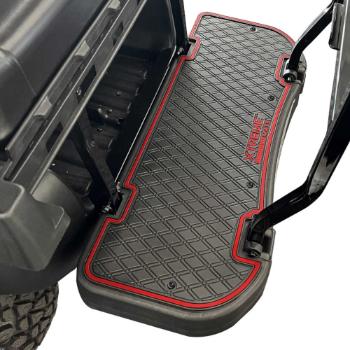 BuggiesUnlimited.com; Xtreme Floor Mats for Genesis 250/ 300 Rear Seats - Black/ Red