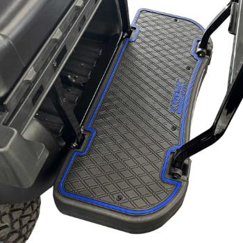 BuggiesUnlimited.com; Xtreme Floor Mats for Genesis 250/ 300 Rear Seats - Black/ Blue