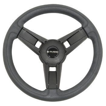 BuggiesUnlimited.com; 1994-Up EZGO TXT-RXV - Gussi Italia Giazza Black Steering Wheel