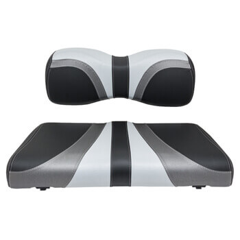 BuggiesUnlimited.com; 2007-Up Yamaha G29Drive-Drive 2 - RedDot Gray Charcoal and Black Blade Front Seat Cover