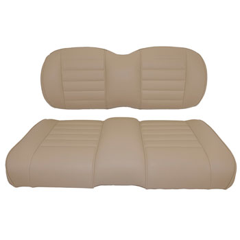 BuggiesUnlimited.com; EZGO RXV Premium OEM Style Front Replacement Light Beige Seat Assemblies 2008-Up