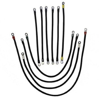 BuggiesUnlimited.com; 2000-Up Club Car DS IQ - 600-Amp 4-Gauge Weld Cable Set