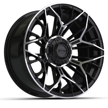 BuggiesUnlimited.com; GTW Stellar Black & Machined Wheel - 15 Inch