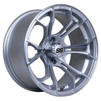 BuggiesUnlimited.com; GTW Spyder Matte Silver with Machined Accents Wheel - 15 In