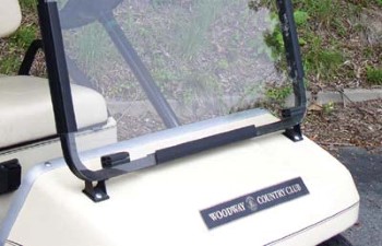 BuggiesUnlimited.com; 1985-95 Yamaha G2-G9 - Red Dot DOT Approved Hard-Coated Front Windshield
