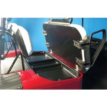 BuggiesUnlimited.com; 1994-13 EZGO TXT Electric - Black 3-Compartment Underseat Tray