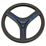 2004-Up Club Car Precedent - Gussi Italia Brenta Black and Blue Steering Wheel