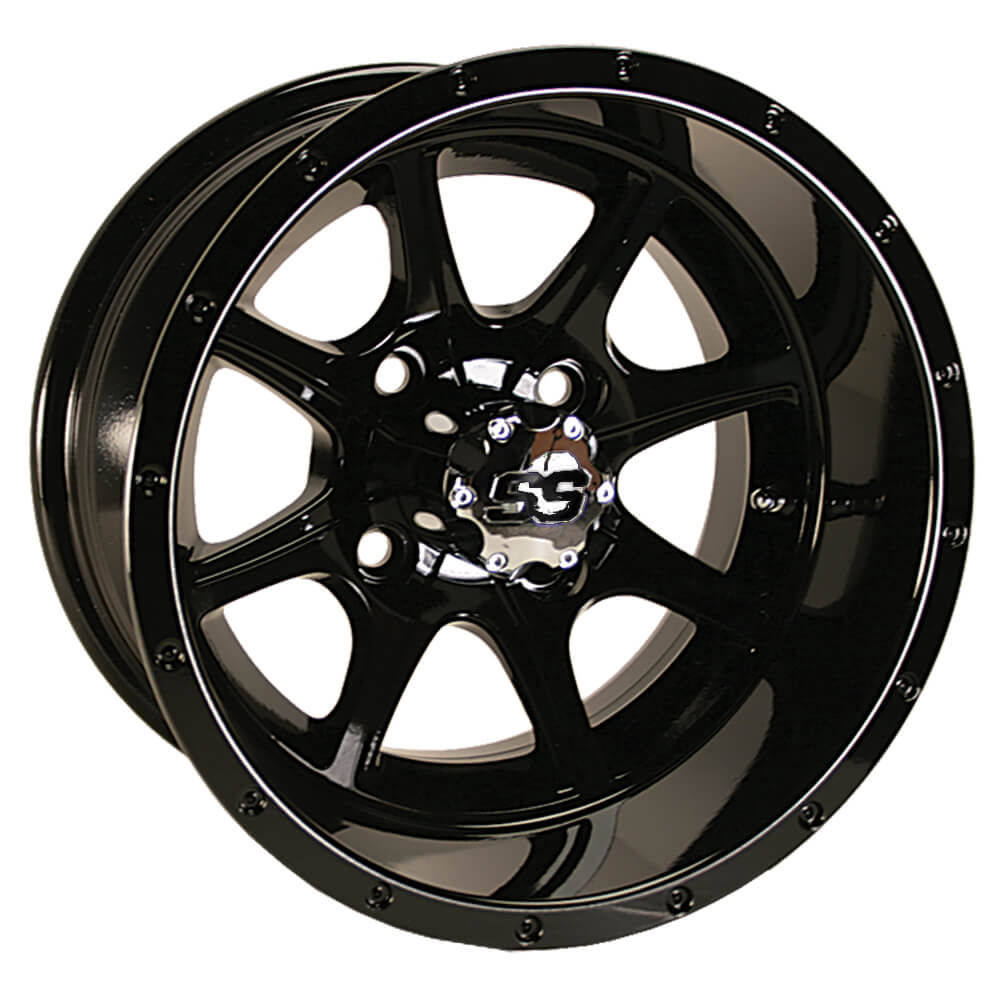 12x7 Black Tremor Wheel (34 Offset)