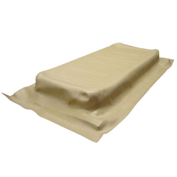 BuggiesUnlimited.com; 2012-Up EZGO Express L6-L6-S6-Shuttle - Tan Front Seat Cover