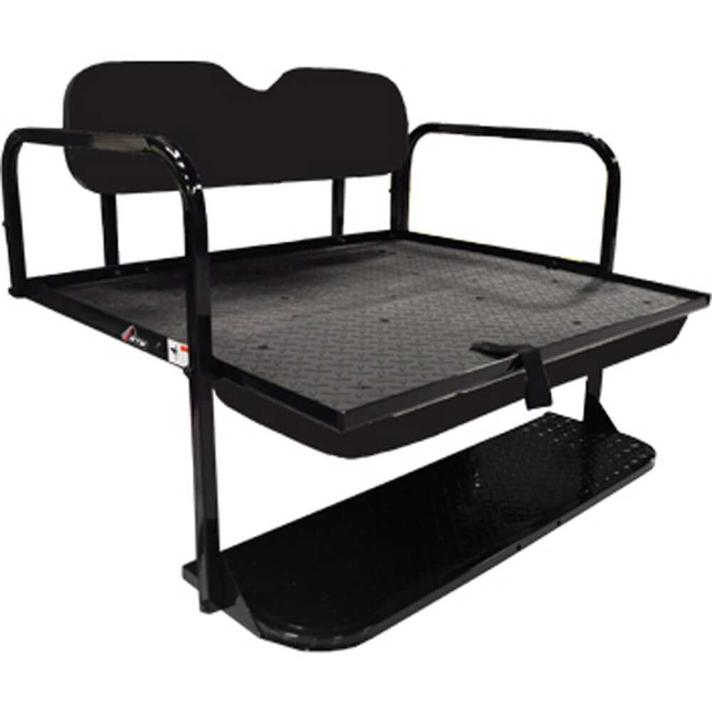 GTW Mach1 Steel Club Car DS Black Rear Flip Seat