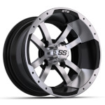 GTW Storm Trooper Machined with Black Finish Wheel - 12 Inch