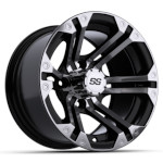 GTW Specter Machined with Black Finish Wheel - 12 Inch
