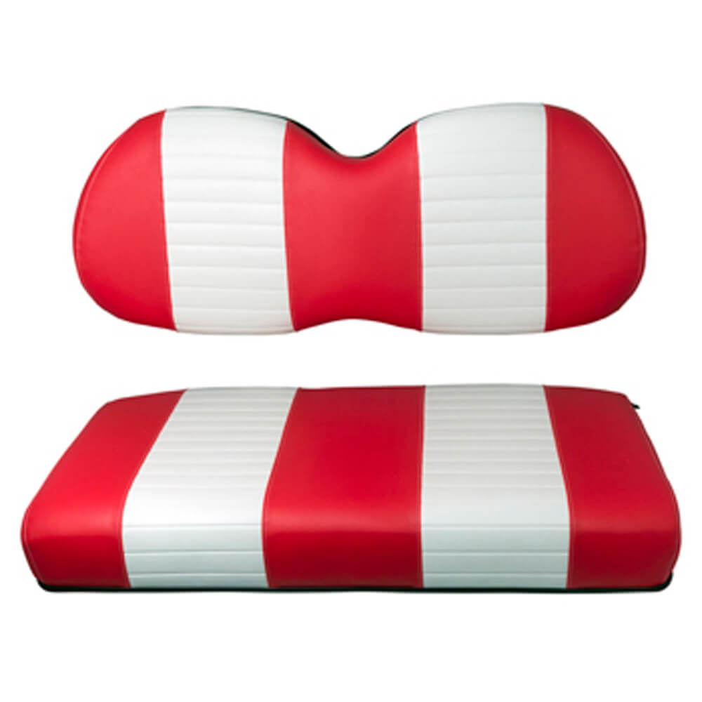 Club Car Precedent Red White Seat Cushion Set Fits 2004 Up 