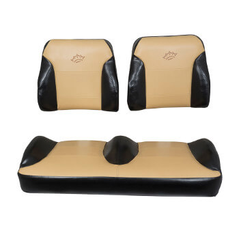 BuggiesUnlimited.com; 2000-Up Club Car DS - Suite Seats Black and Tan Seat