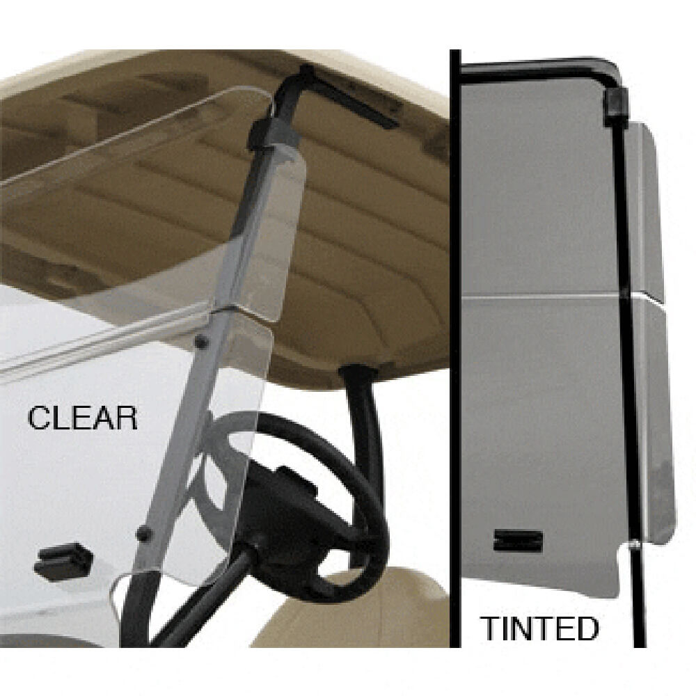 Clear EZGO RXV Winged Windshield (Fits 2008Up)