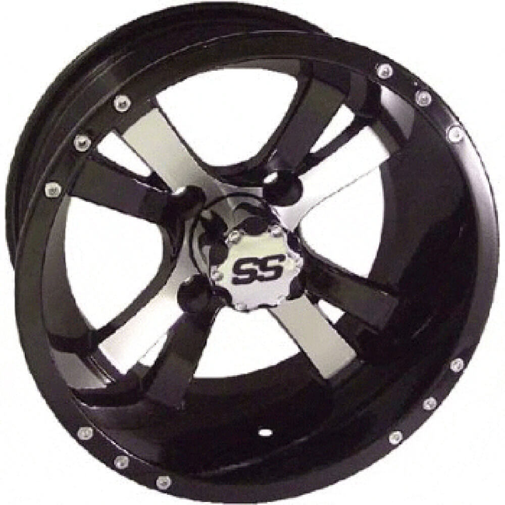 10x7 Machined Black Twister Wheel (34 Offset)