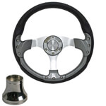 1979-16 Yamaha - Pursuit 14in Carbon-Fiber Steering Wheel with Adapter Kit