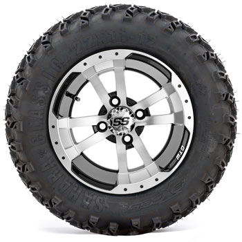 BuggiesUnlimited.com; GTW Storm Trooper 12 in Wheels with 22x11-12 Sahara Classic All-Terrain Tires - Set of 4