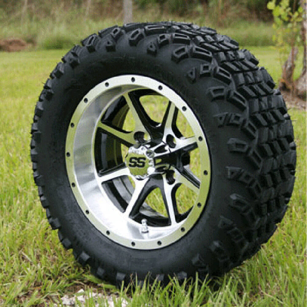 Set Of (4) 12" Tremor Wheels & A/T Tires (Lift Required)