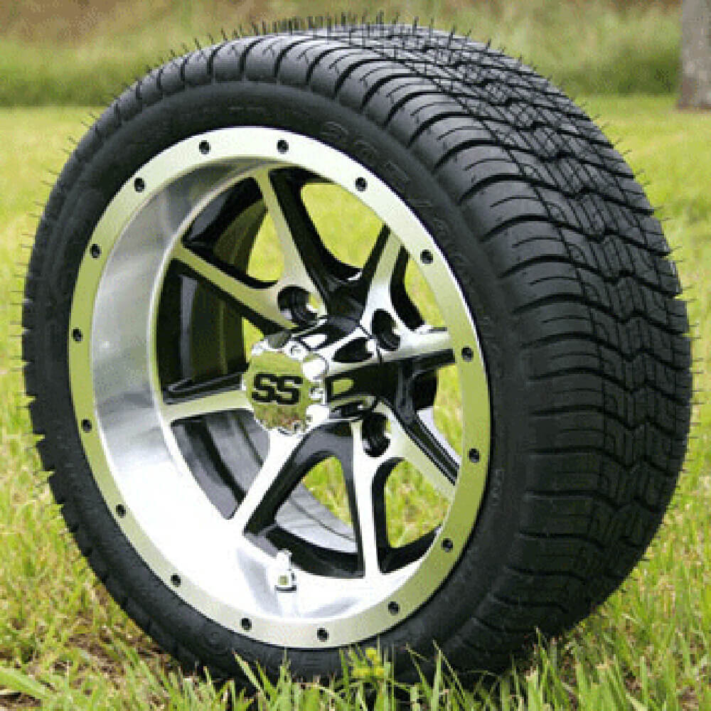 Set Of (4) 12" Tremor Wheels On Loprofile Tires (No Lift Required)