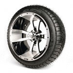 GTW Storm Trooper 12 in Wheels with 215/ 40-12 Duro Lo-Pro Street Tires - Set of 4