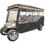 1996-13 EZGO TXT - Red Dot 3-Sided Beige Soft Enclosure for Triple Track 120in Top