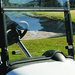 2008-2023 EZGO RXV - RedDot Front Folding Windshield with Rubber Trim
