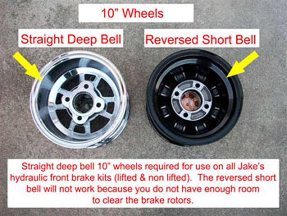 Jake's Club Car Precedent 4" Lifted Disc Brake Kit (Fits 20042008.5)