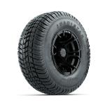 GTW Spyder Matte Black 10 in Wheels with 205/ 65-10 Kenda Load Star Street Tires – Set of 4