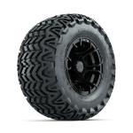 GTW Spyder Matte Black 10 in Wheels with 20x10-10 Predator All Terrain Tires – Set of 4