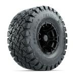 GTW Spyder Matte Black 10 in Wheels with 22x10-10 Timberwolf All Terrain Tires – Set of 4