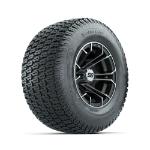 GTW Spyder Machined/ Matte Grey 10 in Wheels with 20x10-10 Terra Pro S-Tread Traction Tires – 4 Set