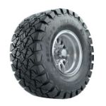 GTW Medusa Machined/ Silver 10 in Wheels with 22 in Timberwolf Mud Tires - Set of 4