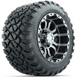 GTW Omega 12 in Wheels with 22x11-R12 Nomad All-Terrain Tires - Set of 4