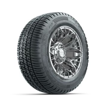 BuggiesUnlimited.com; GTW Stellar Chrome 12 in Wheels with 215/ 50-R12 Fusion S/ R Street Tires - Set of 4