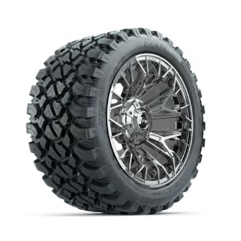 BuggiesUnlimited.com; GTW Stellar Chrome 14 in Wheels with 23x10-R14 Nomad All-Terrain Tires - Set of 4