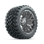 GTW Stellar Chrome 14 in Wheels with 23x10-R14 Nomad All-Terrain Tires - Set of 4