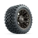 GTW Stellar Matte Bronze 14 in Wheels with 23x10-R14 Nomad All-Terrain Tires - Set of 4