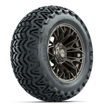 BuggiesUnlimited.com; GTW Stellar Matte Bronze 14 in Wheels with 23x10-14 Predator All-Terrain Tires - Set of 4