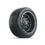GTW Volt Gunmetal 12 in Wheels with 215/ 35-12 Mamba Street Tires - Set of 4