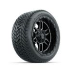 GTW Titan Machined & Black 14 in Wheels with 225/ 30-14 Mamba Street Tire - Set of 4